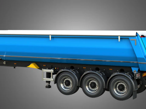 Semi-reboque basculante Modelo 3D