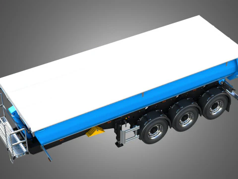 Semi-reboque basculante Modelo 3D