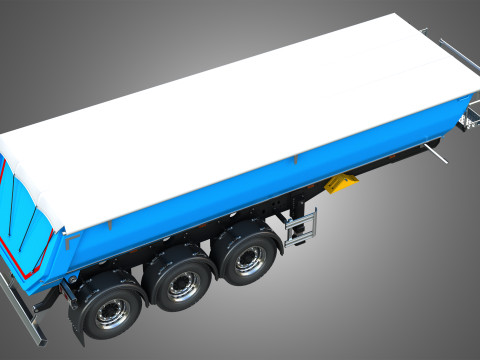 Tipper Semi Trailer Model 3D