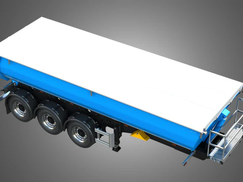 Semi-reboque basculante Modelo 3D