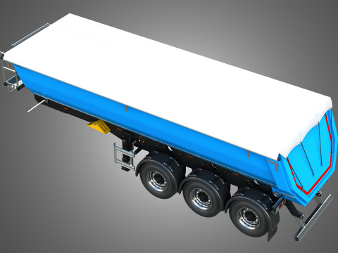 Tipper Semi Trailer Model 3D