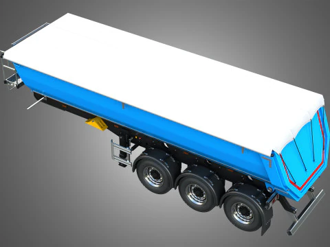 Semi-reboque basculante Modelo 3D