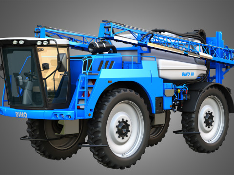 Dino3 Self-Propelled Sprayer - Open and Closed Arms Model 3D