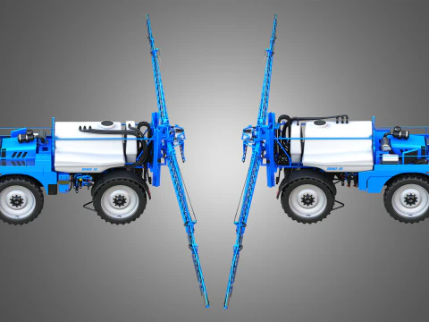 Dino3 Self-Propelled Sprayer - Open and Closed Arms 3D Model
