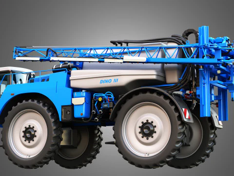 Dino3 Self-Propelled Sprayer - Open and Closed Arms 3D Model