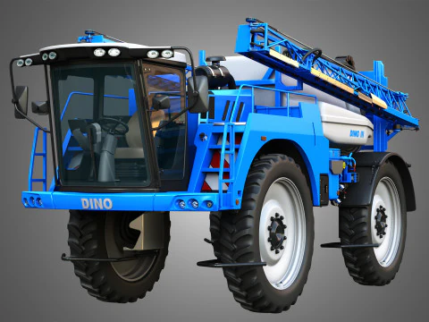 Dino3 Self-Propelled Sprayer - Open and Closed Arms 3D Model