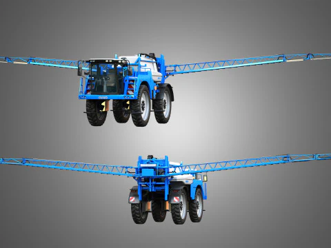Dino3 Self-Propelled Sprayer - Open and Closed Arms 3D Model