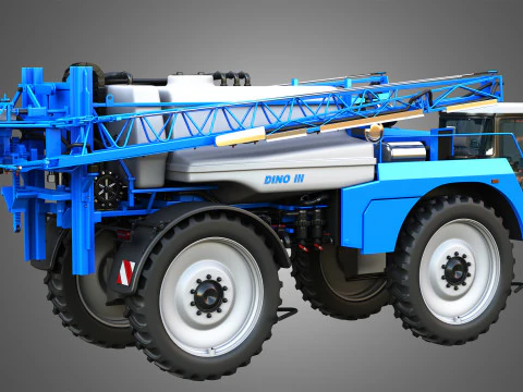 Dino3 Self-Propelled Sprayer - Open and Closed Arms 3D Model