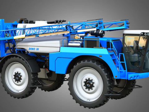 Dino3 Self-Propelled Sprayer - Open and Closed Arms 3D Model