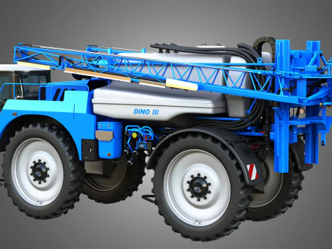 Dino3 Self-Propelled Sprayer - Open and Closed Arms 3D Model