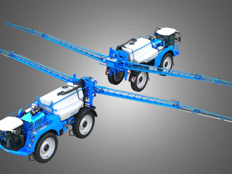 Dino3 Self-Propelled Sprayer - Open and Closed Arms 3D Model