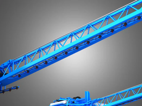 Dino3 Self-Propelled Sprayer - Open and Closed Arms 3D Model