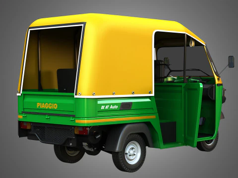 Piaggio Ape Auto HT DX 300cc CNG 3D Model