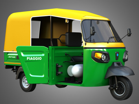 Piaggio Ape Auto HT DX 300cc CNG Modèle 3D