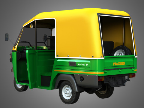 Piaggio Ape Auto HT DX 300cc CNG Modèle 3D