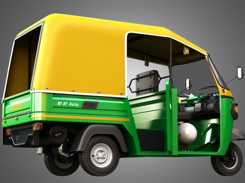 Piaggio Ape Auto HT DX 300cc CNG Modèle 3D