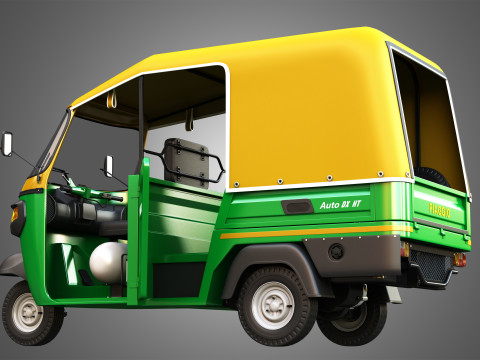 Piaggio Ape Auto HT DX 300cc CNG Modèle 3D