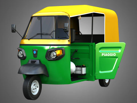 Piaggio Ape Auto HT DX 300cc CNG 3D Model