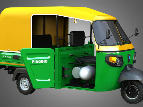 Piaggio Ape Auto HT DX 300cc CNG 3D Model