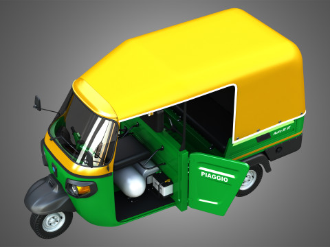 Piaggio Ape Auto HT DX 300cc CNG Modèle 3D
