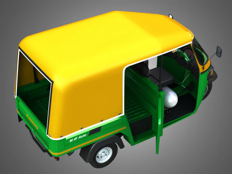 Piaggio Ape Auto HT DX 300cc CNG 3D Model