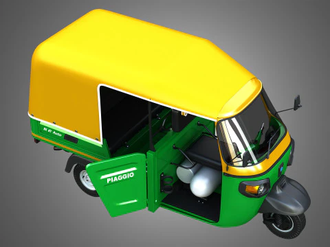 Piaggio Ape Auto HT DX 300cc CNG 3D Model