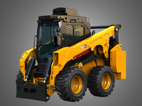 280XE Skid Steer Loader - Bucket 3D Model