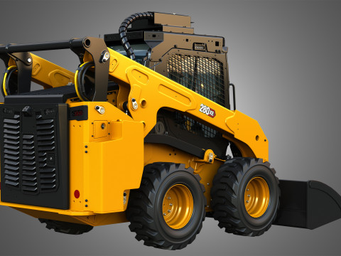 280XE Skid Steer Loader - Bucket 3D Model