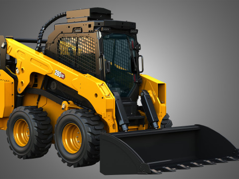 280XE Skid Steer Loader - Bucket 3D Model