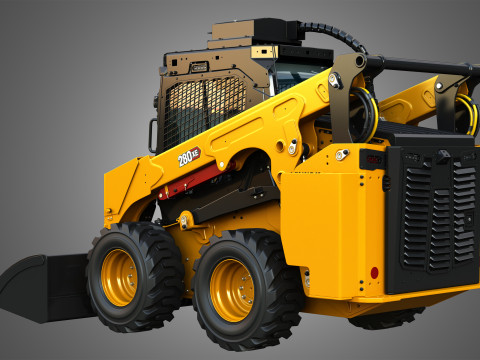 280XE Skid Steer Loader - Bucket 3D Model
