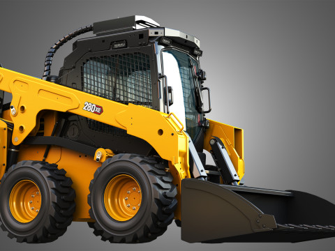 280XE Skid Steer Loader - Bucket 3D Model