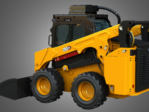 280XE Skid Steer Loader - Bucket 3D Model
