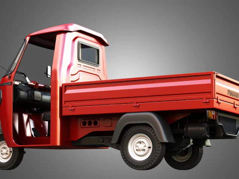 Piaggio Ape Xtra HT 300cc CNG Normal 3D Model
