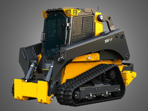 335 P-Tier Compact Track Loader with Forestry Package - Bucket 3D 모델
