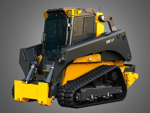 335 P-Tier Compact Track Loader with Forestry Package - Bucket 3D Model