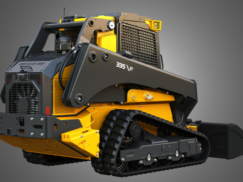 335 P-Tier Compact Track Loader with Forestry Package - Bucket 3D 모델