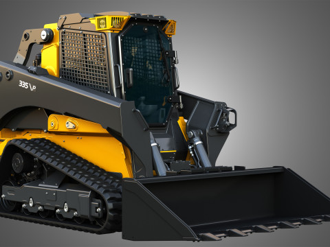 335 P-Tier Compact Track Loader with Forestry Package - Bucket 3D 모델