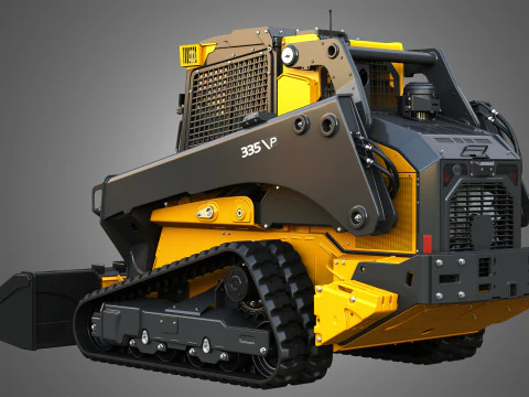 335 P-Tier Compact Track Loader with Forestry Package - Bucket 3D Model