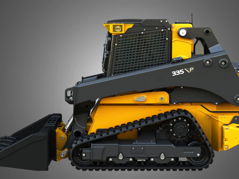 335 P-Tier Compact Track Loader with Forestry Package - Bucket 3D Model