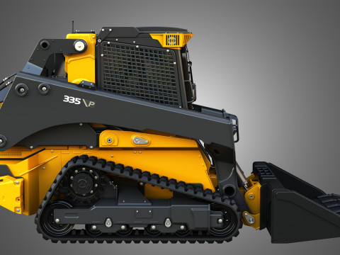 335 P-Tier Compact Track Loader with Forestry Package - Bucket 3D 모델