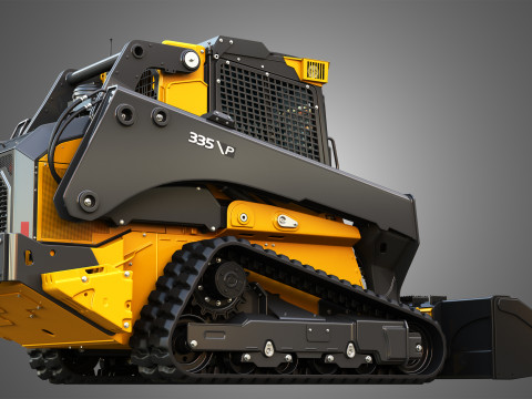 335 P-Tier Compact Track Loader with Forestry Package - Bucket 3D 모델