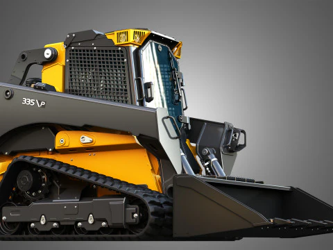 335 P-Tier Compact Track Loader with Forestry Package - Bucket 3D Model