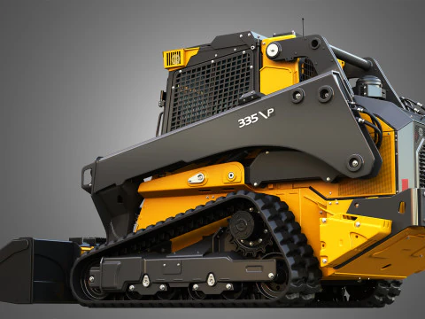 335 P-Tier Compact Track Loader with Forestry Package - Bucket 3D Model