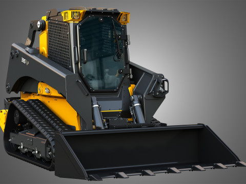 335 P-Tier Compact Track Loader with Forestry Package - Bucket 3D 모델