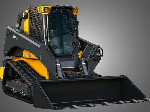 335 P-Tier Compact Track Loader with Forestry Package - Bucket 3D Model