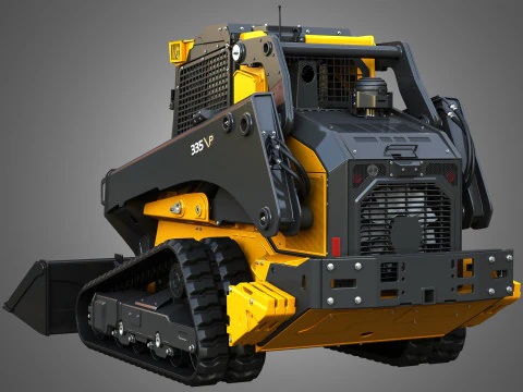 335 P-Tier Compact Track Loader with Forestry Package - Bucket 3D Model