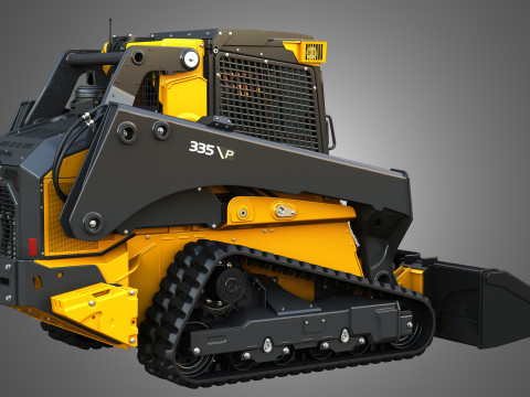 335 P-Tier Compact Track Loader with Forestry Package - Bucket 3D 모델