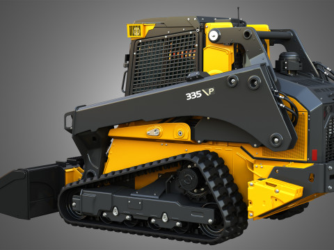 335 P-Tier Compact Track Loader with Forestry Package - Bucket 3D 모델