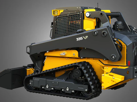 335 P-Tier Compact Track Loader with Forestry Package - Bucket 3D Model