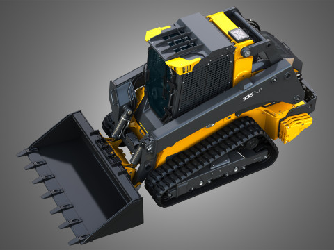 335 P-Tier Compact Track Loader with Forestry Package - Bucket 3D 모델